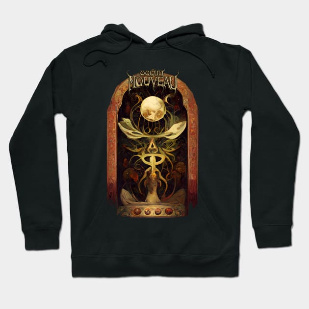 Occult Nouveau - Lunar Fungal Protuberance Hoodie by AltrusianGrace